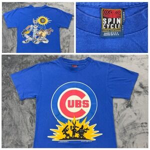 VTG 1994 Chicago Cubs Looney Tunes T-Shirt Single Stitch Bugs Bunny Blue Small